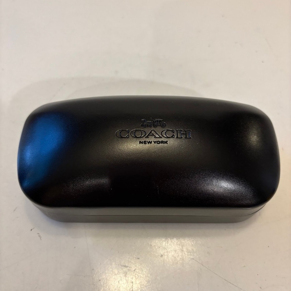 Coach New York Black Hard Clamshell Sunglass Eyeglass Case Holder